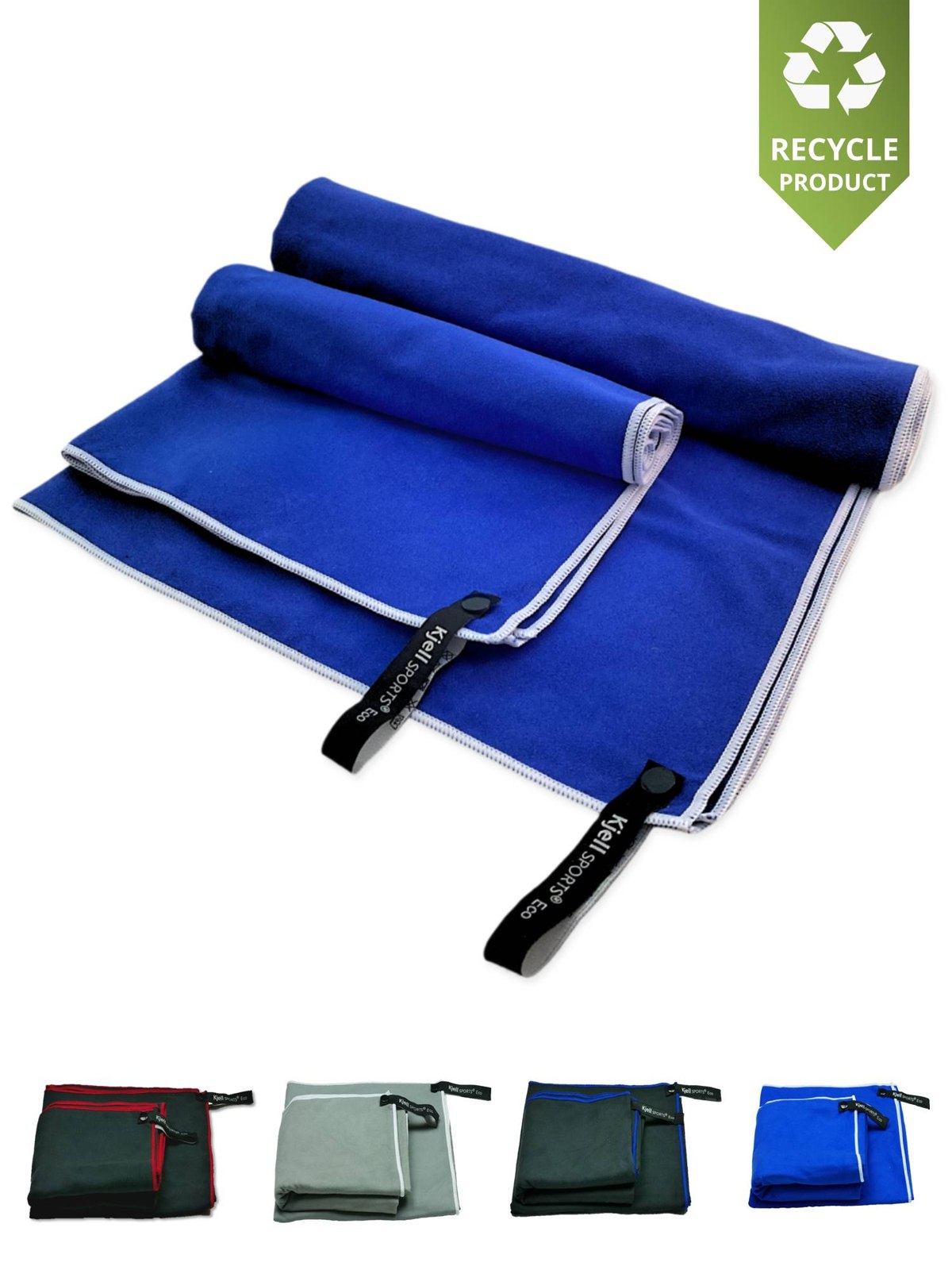 Blaues Kjell SPORTS Handtuch-Set